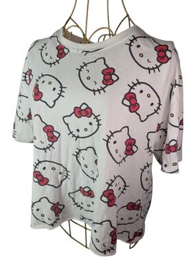 Hello Kitty by Sanrio All-Over Print Tee - White - XL